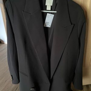 H&M black oversized blazer